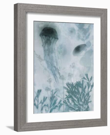 Blue Jellyfish I-Ken Roko-Framed Art Print