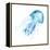 Blue Jellyfish-Sara Berrenson-Framed Stretched Canvas