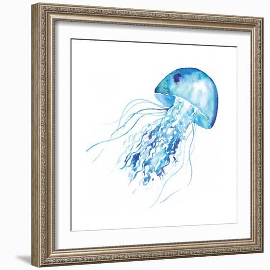 Blue Jellyfish-Sara Berrenson-Framed Art Print