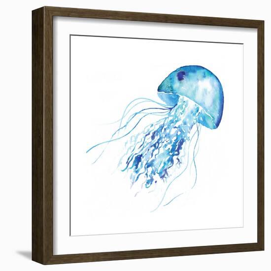 Blue Jellyfish-Sara Berrenson-Framed Art Print