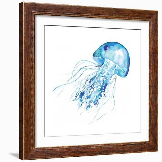 Blue Jellyfish-Sara Berrenson-Framed Art Print