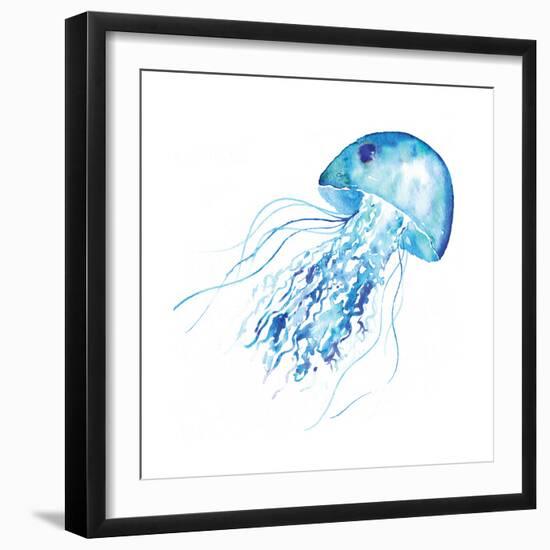 Blue Jellyfish-Sara Berrenson-Framed Art Print