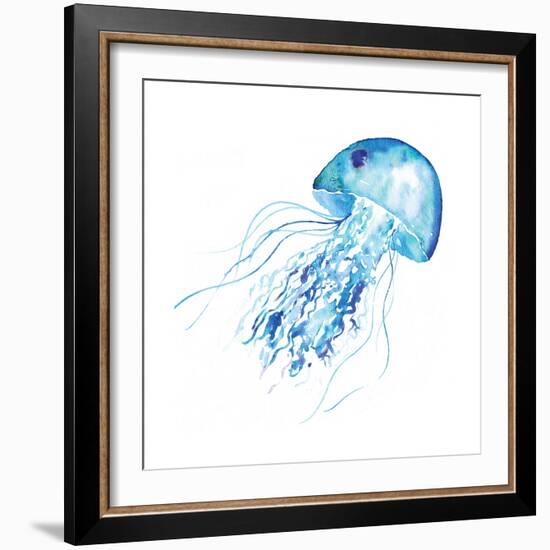 Blue Jellyfish-Sara Berrenson-Framed Art Print