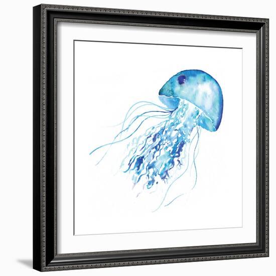 Blue Jellyfish-Sara Berrenson-Framed Art Print