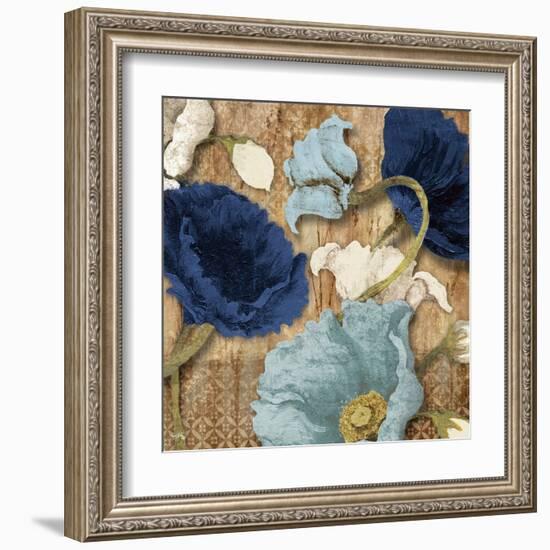 Blue Joyful Poppies I-Elizabeth Medley-Framed Art Print