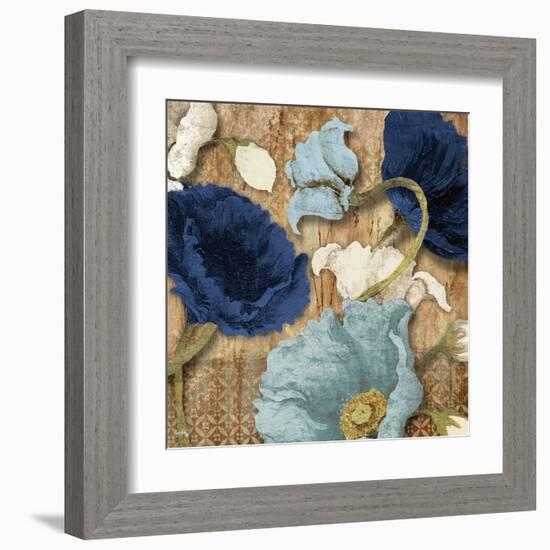 Blue Joyful Poppies I-Elizabeth Medley-Framed Art Print