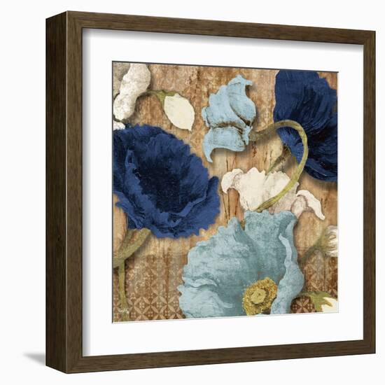 Blue Joyful Poppies I-Elizabeth Medley-Framed Art Print