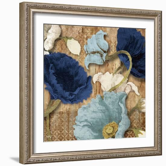 Blue Joyful Poppies I-Elizabeth Medley-Framed Art Print