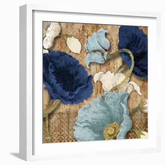 Blue Joyful Poppies I-Elizabeth Medley-Framed Art Print