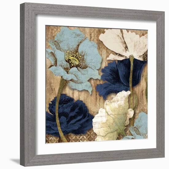 Blue Joyful Poppies II-Elizabeth Medley-Framed Art Print