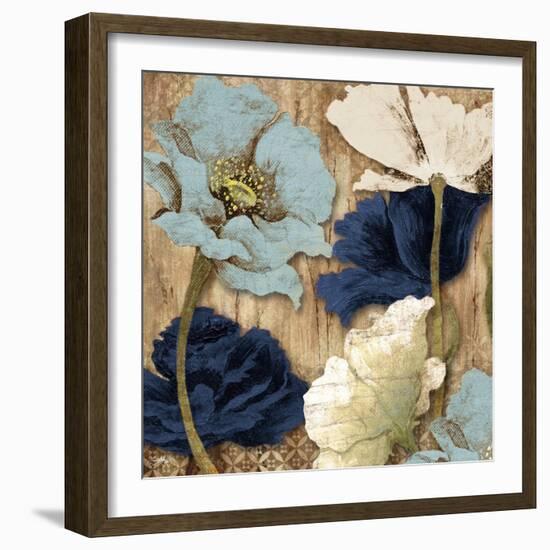 Blue Joyful Poppies II-Elizabeth Medley-Framed Art Print