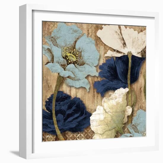 Blue Joyful Poppies II-Elizabeth Medley-Framed Art Print