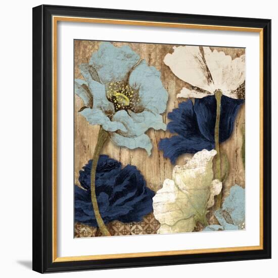 Blue Joyful Poppies II-Elizabeth Medley-Framed Art Print