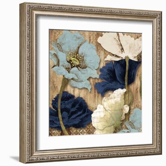 Blue Joyful Poppies II-Elizabeth Medley-Framed Art Print