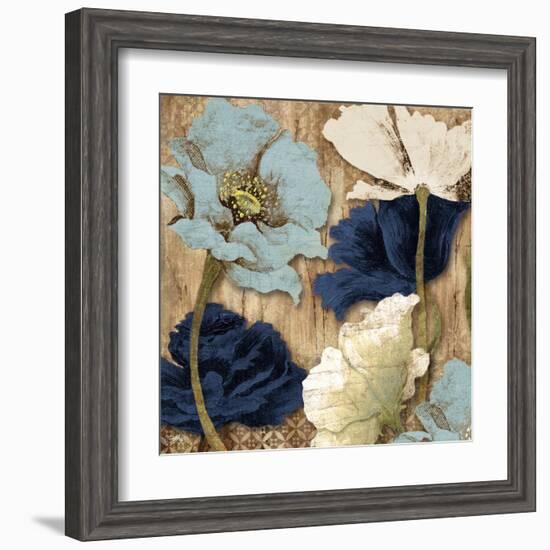 Blue Joyful Poppies II-Elizabeth Medley-Framed Art Print