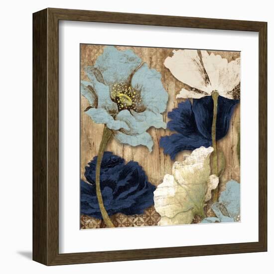 Blue Joyful Poppies II-Elizabeth Medley-Framed Art Print