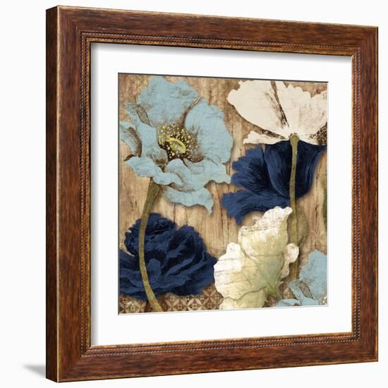 Blue Joyful Poppies II-Elizabeth Medley-Framed Art Print