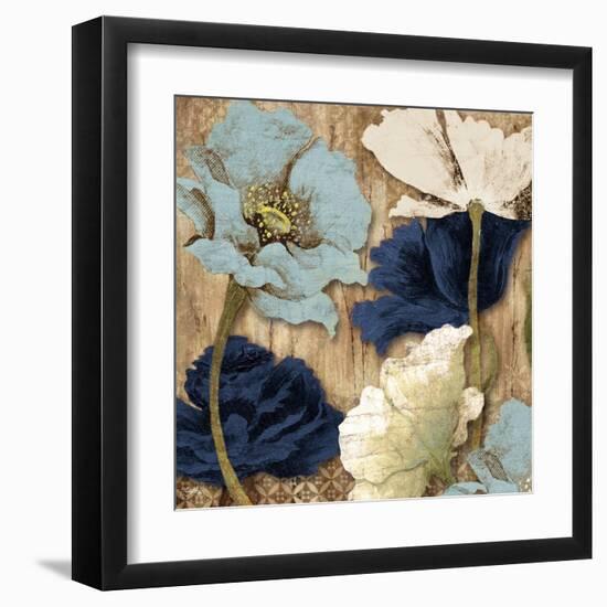 Blue Joyful Poppies II-Elizabeth Medley-Framed Art Print