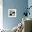 Blue Joyful Poppies II-Elizabeth Medley-Framed Art Print displayed on a wall