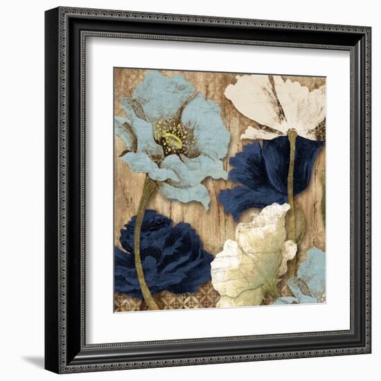 Blue Joyful Poppies II-Elizabeth Medley-Framed Art Print