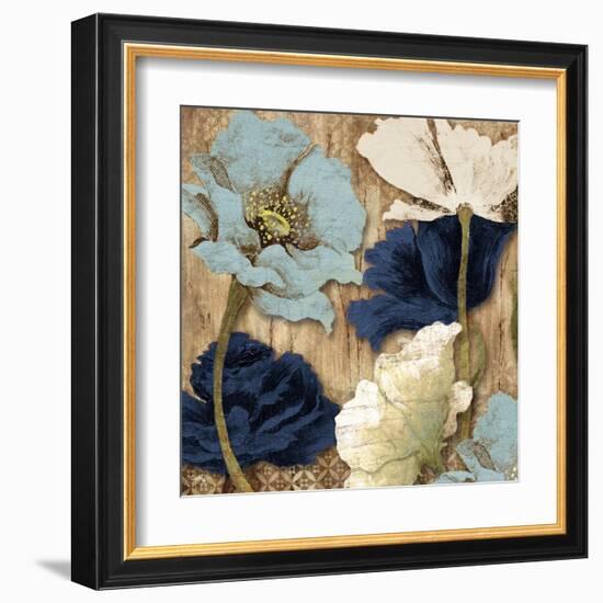 Blue Joyful Poppies II-Elizabeth Medley-Framed Art Print