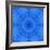 Blue kaleidoscope abstract.-Jaynes Gallery-Framed Photographic Print