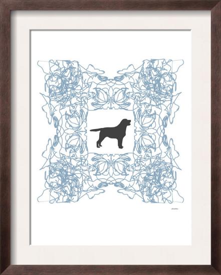 Blue Lab Frame-Avalisa-Framed Art Print