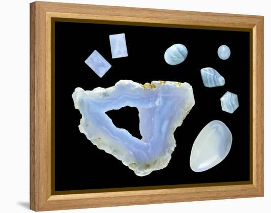 Blue Lace Agate-Paul Biddle-Framed Premier Image Canvas