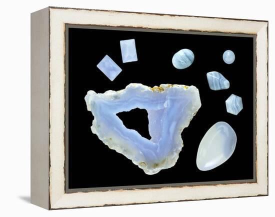 Blue Lace Agate-Paul Biddle-Framed Premier Image Canvas