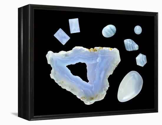 Blue Lace Agate-Paul Biddle-Framed Premier Image Canvas