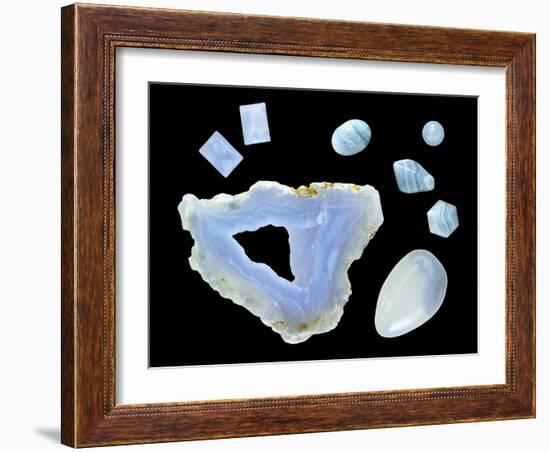 Blue Lace Agate-Paul Biddle-Framed Photographic Print