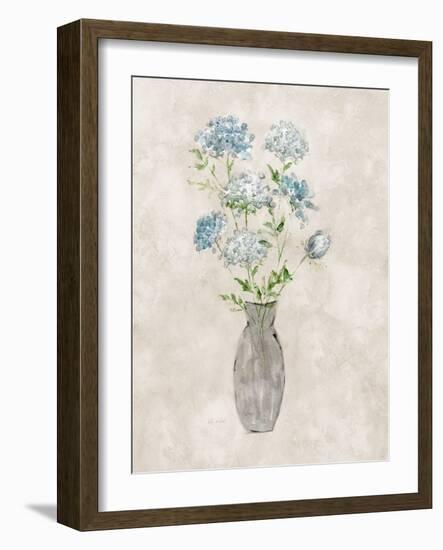 Blue Lace Bouquet II-Sally Swatland-Framed Art Print