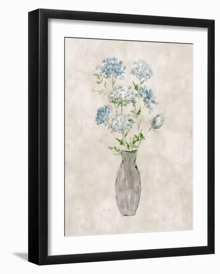 Blue Lace Bouquet II-Sally Swatland-Framed Art Print