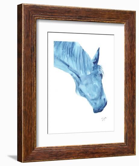 Blue Lacey Thick-Beverly Dyer-Framed Art Print