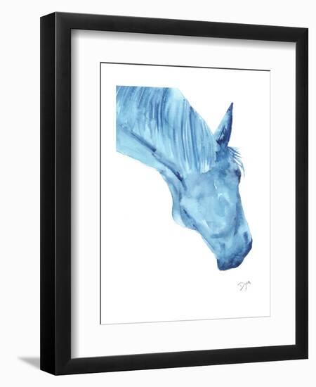 Blue Lacey Thick-Beverly Dyer-Framed Art Print