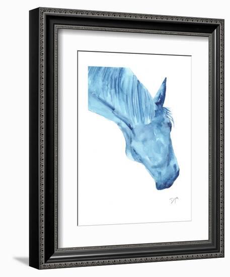 Blue Lacey Thick-Beverly Dyer-Framed Art Print