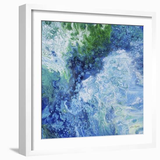 Blue Lagoon Abstract 1-Jean Plout-Framed Giclee Print