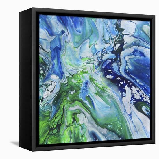 Blue Lagoon Abstract 4-Jean Plout-Framed Premier Image Canvas