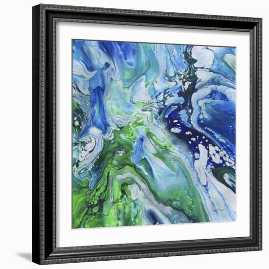 Blue Lagoon Abstract 4-Jean Plout-Framed Giclee Print