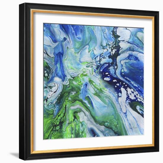 Blue Lagoon Abstract 4-Jean Plout-Framed Giclee Print