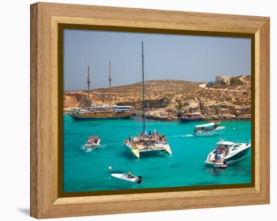 Blue Lagoon, Comino, Malta, Mediterranean, Europe-Billy Stock-Framed Premier Image Canvas