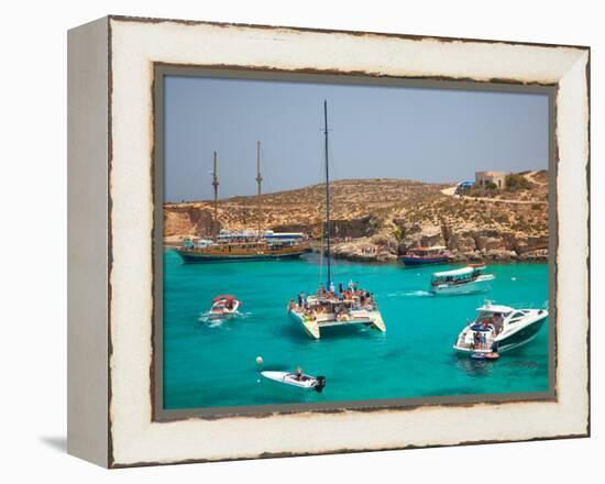 Blue Lagoon, Comino, Malta, Mediterranean, Europe-Billy Stock-Framed Premier Image Canvas