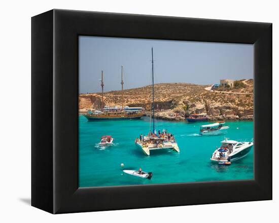 Blue Lagoon, Comino, Malta, Mediterranean, Europe-Billy Stock-Framed Premier Image Canvas