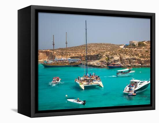 Blue Lagoon, Comino, Malta, Mediterranean, Europe-Billy Stock-Framed Premier Image Canvas