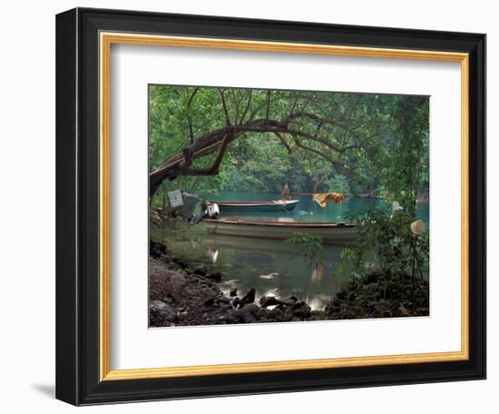 Blue Lagoon, Jamaica, Caribbean-Robin Hill-Framed Photographic Print