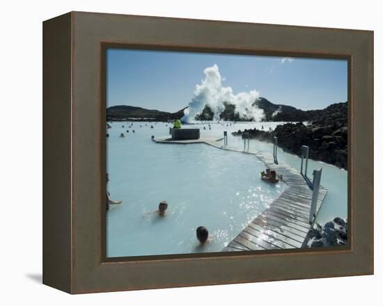 Blue Lagoon (Mineral Baths), Near Keflavik, Iceland, Polar Regions-Ethel Davies-Framed Premier Image Canvas