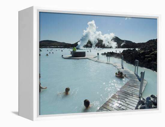 Blue Lagoon (Mineral Baths), Near Keflavik, Iceland, Polar Regions-Ethel Davies-Framed Premier Image Canvas