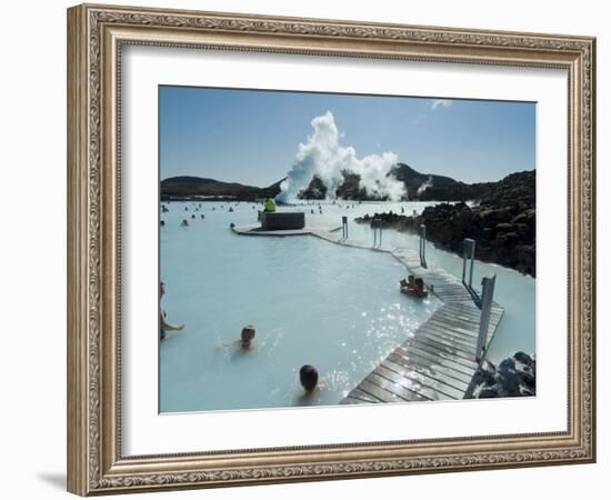 Blue Lagoon (Mineral Baths), Near Keflavik, Iceland, Polar Regions-Ethel Davies-Framed Photographic Print