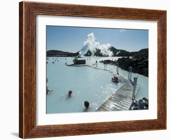 Blue Lagoon (Mineral Baths), Near Keflavik, Iceland, Polar Regions-Ethel Davies-Framed Photographic Print