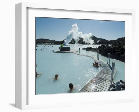 Blue Lagoon (Mineral Baths), Near Keflavik, Iceland, Polar Regions-Ethel Davies-Framed Photographic Print